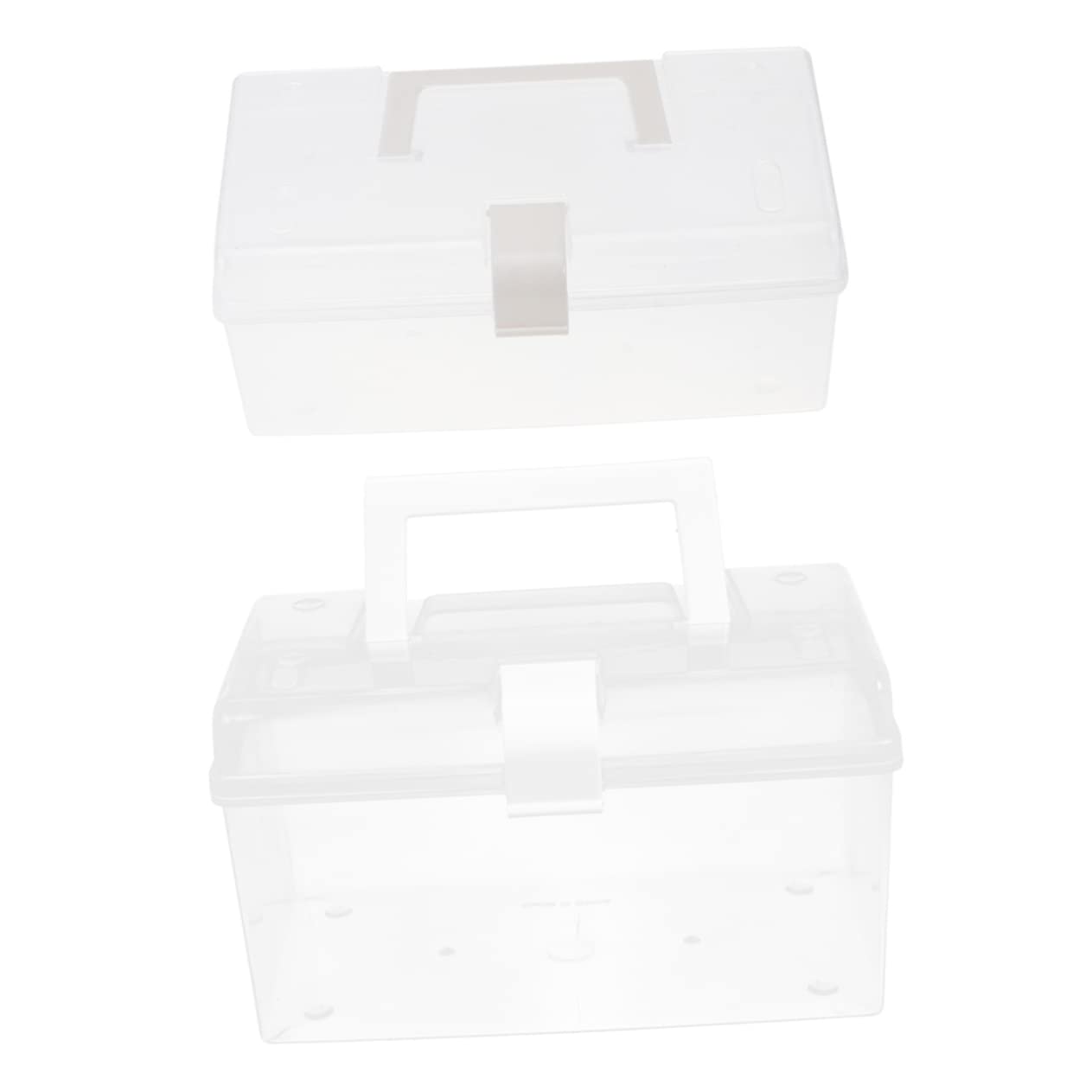 Alipis 2pcs Large Capacity Mask Storage Box Dustproof Lid Design Face Mask Dispenser for Home