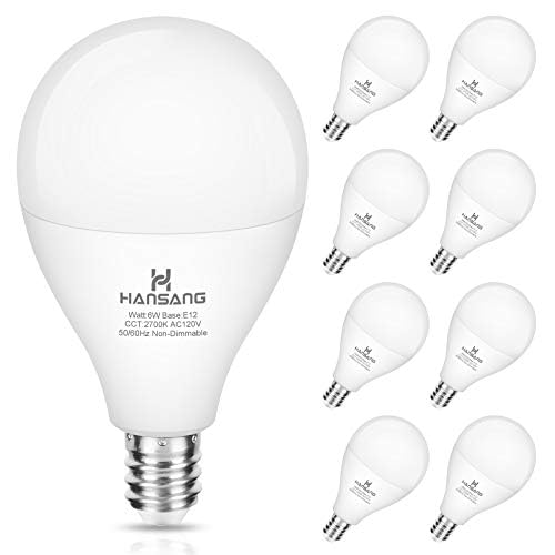 8 Pack E12 LED Bulb 60W Equivalent Candelabra...