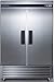 Summit Appliance SCFF497 Commercial 493 cu.ft. Reach-in All-Freezer in Complete Stainless Steel with French Door Swing, Self-Closing Doors, Microprocessor Control Panel, Open Door Alarm and Lock