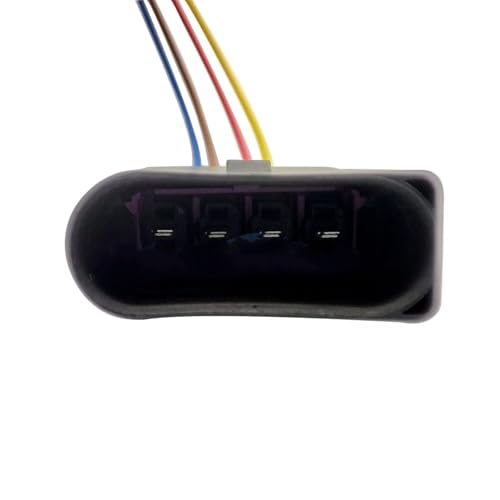 Arnés conector de encendido compatible con VW y conector macho de 4 pines para coche 4