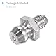 CoCud Edelstahl-Gerade-Schmiernippel | M5x0,8mm Metrisch | Hydraulik-Schmiernippel - (Anwendungen: zum Ersetzen fehlender oder gebrochener Ölnippel), 2 Stück