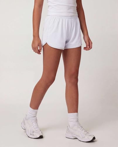 Image of Real Essentials 5 Pack: Girls' Dry-Fit Athletic Dolphin Shorts for Youth Kids Teens Running Gym Sports (Ages 4-16)