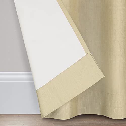 Eclipse Kendall Modern Blackout Thermal Rod Pocket Window Curtain For Bedroom Or Living Room (1 Panel), 42" X 54", Cafe #TOP3