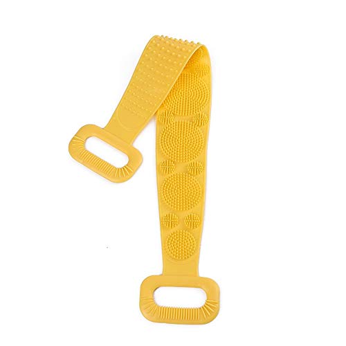 Depurador de Espalda para Ducha Depurador de Espalda de Silicona Esponja Suave Toalla de baño Cinturón de Cepillo Masaje Exfoliante Corporal para Ducha Limpieza Corporal Baño Correa de Ducha