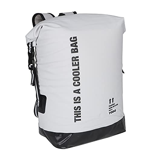 Yodo 20L Waterproof Dry Bag Roll Top Floating Insulated Cooler Backpack For Travel, Boating, Kayaking, Swimming, Fishing, Camping and Beach, White Yodo 20L Waterproof Dry Bag Roll Top Floating Insulated Cooler Backpack For Travel, Boating, Kayaking, Swimming, Fishing, Camping and Beach, White