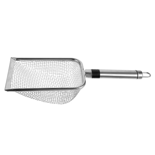 ERINGOGO Pala Spiaggia in Acciaio Resistente Mesh per Filtrare Sabbia e Conchiglie Strumento Leggero per Giardinaggio Pulizia Lettiera e Scavo Sabbia Sottile