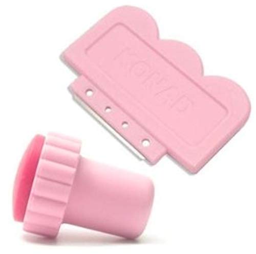 Konad Nail Art único sello y raspador