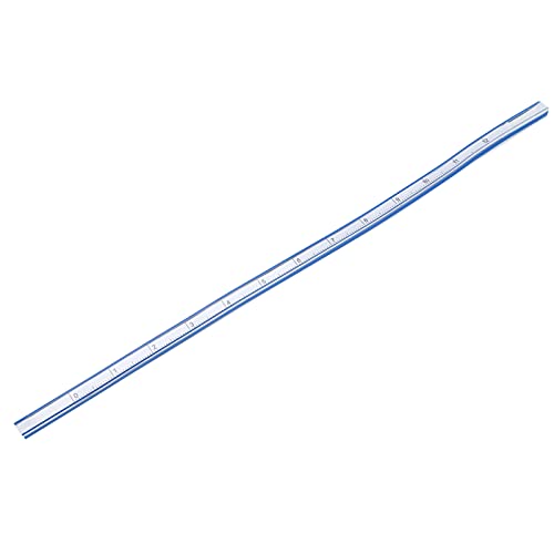 Pssopp Flexibler Kurvenherrscher, Kunststoff -Messwerkzeug für die Metrische Metrische Skala Zum Zeichnen, Nähen, Holzbearbeitung, Handwerksprojekte, Gut Zum Messen Gekrümmter Nähte, Entwerfen von