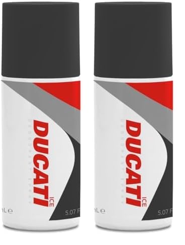 DUCATI | Deodorante Uomo Spray, Rinfrescante e Profumato, Deodorante Ducati Spray con Fragranza Agrumata, Aromatica e Legnosa, Made in Italy, 150 ml (Confezione da 2)