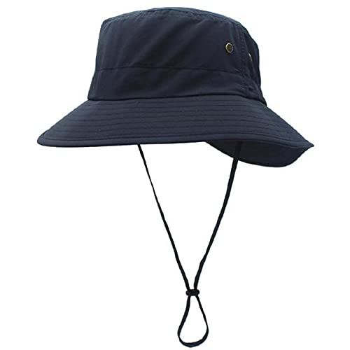 Lsdnlx Sombrero,Hombres Mujeres Ligero UPF 50+ Safari de ala Ancha Sombrero de Sol de Secado rápido   Protección UV Sombrero de Pesca Cover