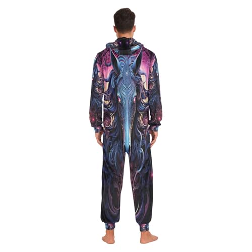 Vêtement de nuit combinaison pyjama une pièce à capuche - 6