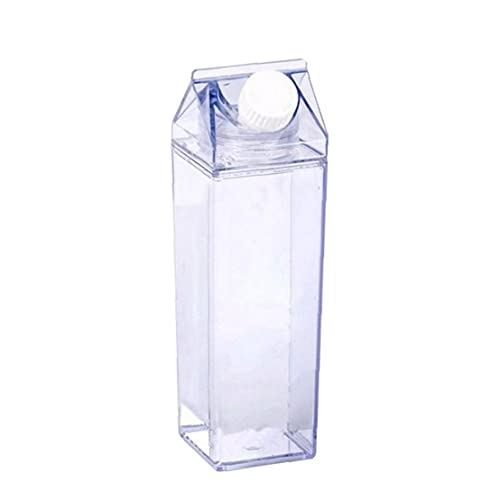 Melkpak Water Bottle Plastic Clear plein Melkflessen Dichte Portable Herbruikbare Juice Cup voor Fitness Camping Sport - Image 6