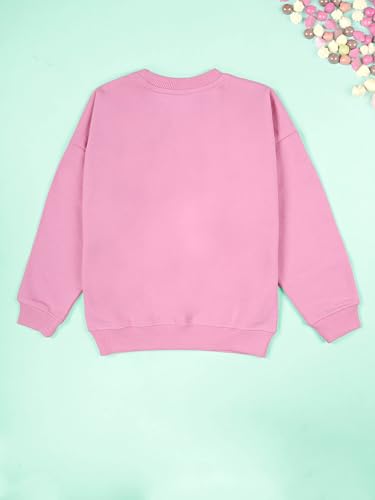 Image of KiddoPanti Boys Solid Round Neck Full Sleeve Fleece Sweatshirt | 60% Cotton 40% Polyester | Soft Warm Winter Pullover | Ribbed Cuffs & Hem | Casual Winter Sweatshirt for Kids