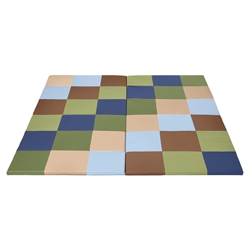 ECR4Kids Softzone Patchwork Toddler Foam Play Mat, 58" Square, Ea...
