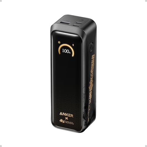 Anker Prime Power Bank Black Myth: Wukong Edition 20 100mAh 3-Port Portable Charger with 220W Two-Way Power TSA-Approved App Control for MacBook iPhone 17/16 Series and More (Base Not Included)