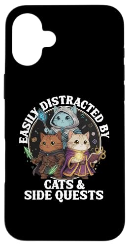Cats Side Quest Disturted  ʔ ȃ[A X}zP[X iPhone 16 Plus p