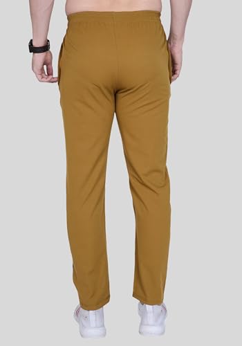 Image of Men's Ns Lycra Spandex Mixx Polyester Sports Trackpants with Both Side Zipper Pockets