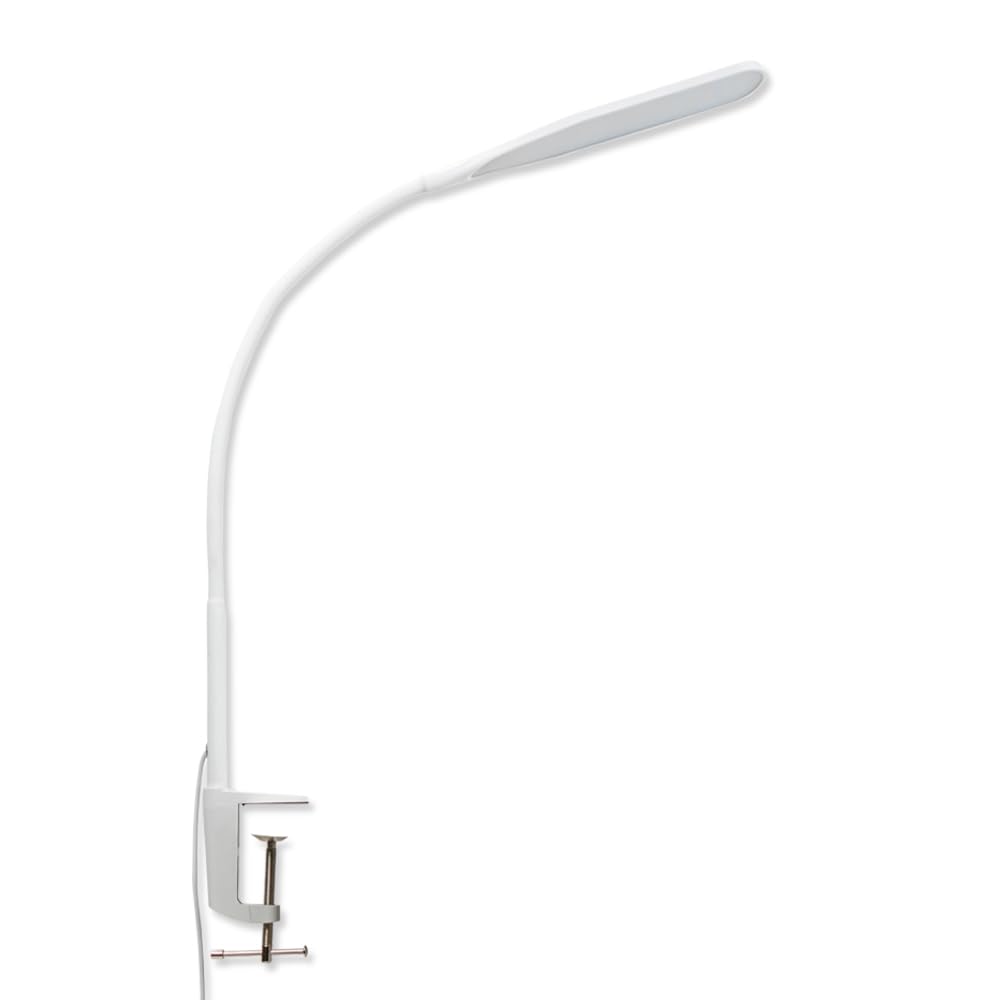 Valuelights Unisex White Daylight Adjustable Reading Task Led Desk Lamp W/ Clamp In