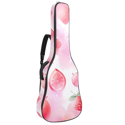 Housse de guitare étanche à motif rose pour cours et répétitions