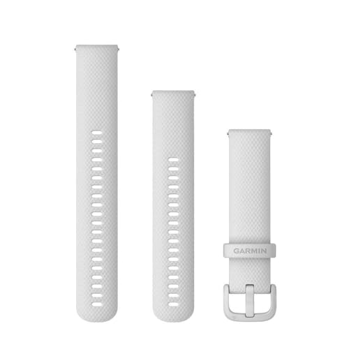 Garmin Quick Release 20 Watch Band White Silicone and Hardware (010-13021-01)