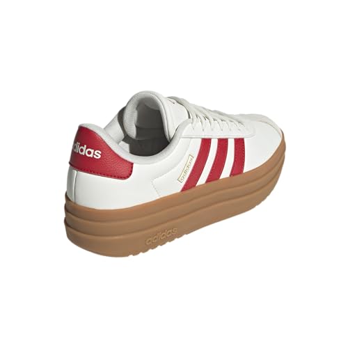 Image of adidas Womens Vl Court Bold Lace Up Sneakers Shoes Casual - Pink