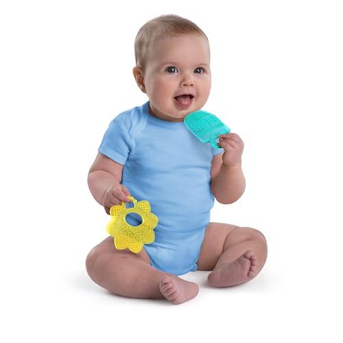 Bright Starts, Teeth Relief 8-Stück Geschenk-Set - BPA-frei Baby Beißringe, kühlende Zahnungsspielzeuge, Unisex, 3 Monate +