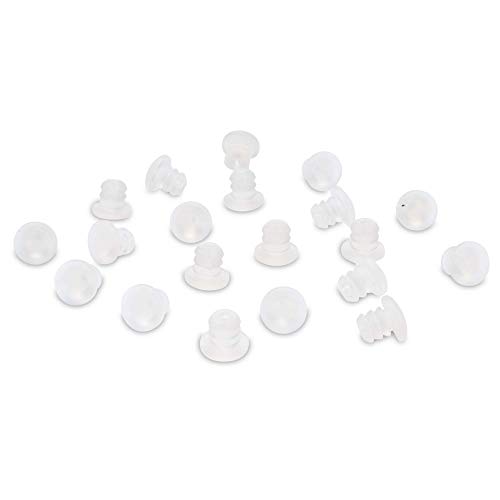 Lot de 50 butées de porte en plastique transparent à percer (5 mm)