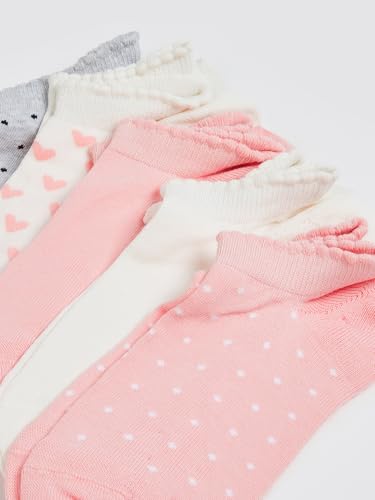 Max Girls Patterned Ankle Length Socks - Pack of 5 (Multicolour_10-12 Y) - Image 3 thumbnail
