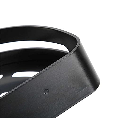 Geen Punch Bad Planken, Zwart huishoudelijke badkamer ruimte aluminium hoek plank muur opknoping single layer opslag… - Image 6