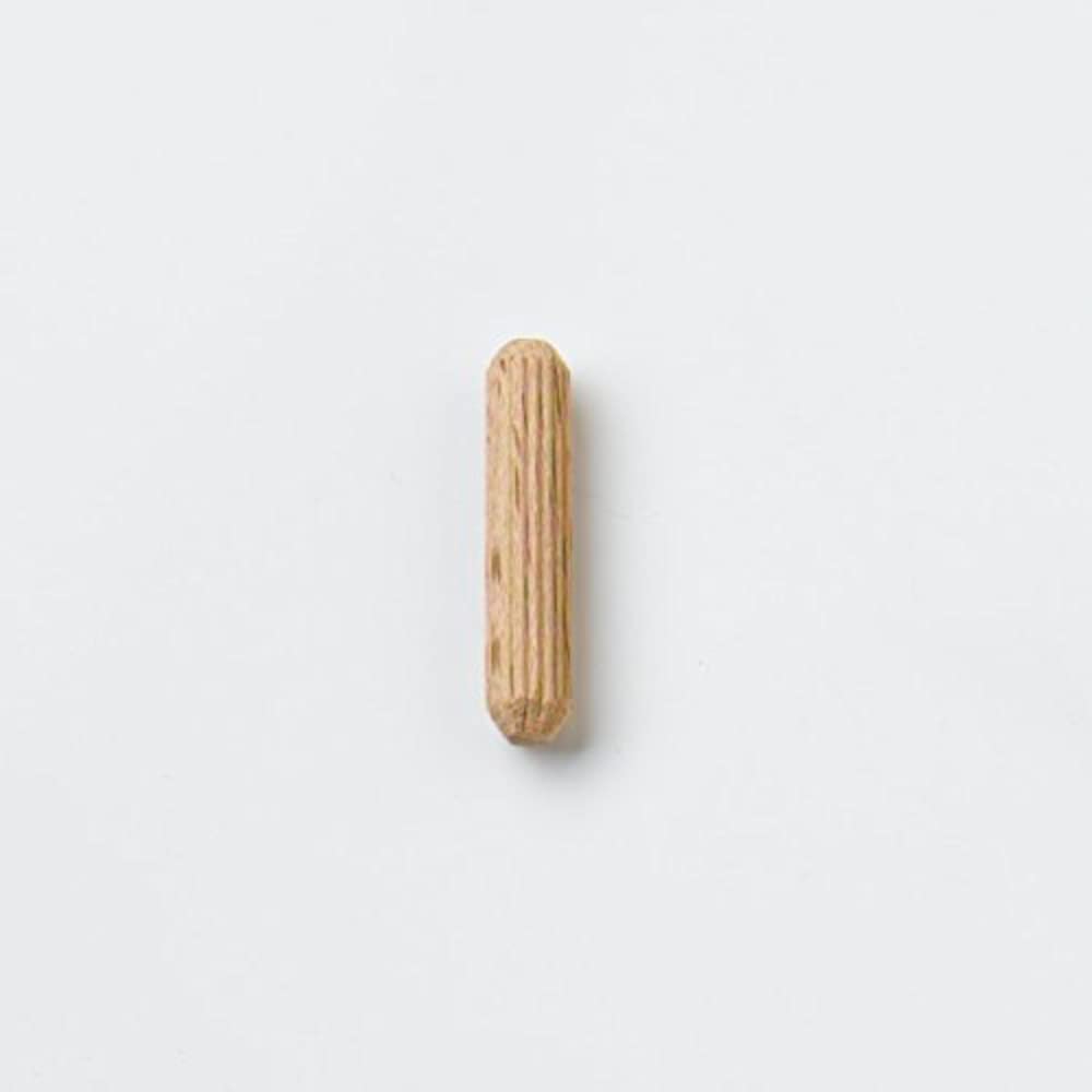Merriway BH07198 (250 Pcs) Hardwood Wooden Fluted Dowels M8 x 25mm - Pack of 250