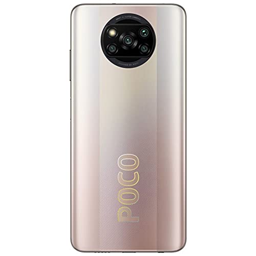Image of Poco X3 Pro (256GB, 8GB) 6.67 inch 120Hz, Snapdragon 860, 48MP 4K Quad Camera, All Day Battery, Dual SIM GSM Factory Unlocked - US & Global 4G LTE International Version (w /Fast Car Charger, Metal Bronze)
