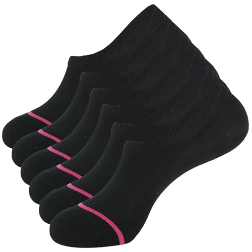 Image of Women's 6-Pack Anti Slip Odor Proof Blister Resisting Moisture Wicking Cotton No Show Invisible Liner Socks