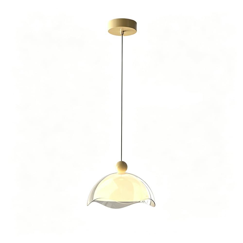 RSZCSMO American Retro LED Bedroom Bedside Chandelier Medieval 8.66-inch Dining Table Study Acrylic Chandelier is Suitable for Bar Cafe Hotel,Lighting Fixture