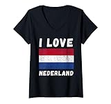 Photo Gallery donna i love netherlands vintage olanda famiglia viaggio souvenir maglietta con collo a v Photo Gallery donna i love netherlands vintage olanda famiglia viaggio souvenir maglietta con collo a v