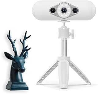 Creality 3D Scanner CR-Scan Lizard Professional 3D Scanner for 3D Printer,10 FPS No Marker Quick Scan with 0.05 MM Accuracy,Turntable Handheld Scan Mode and Black Objects Scanning