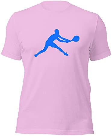 Novak Djokovic Tennis Blue Silhouette Unisex Cotton Short Sleeve Shirt
