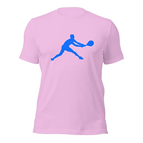 Novak Djokovic Tennis Blue Silhouette Unisex Cotton Short Sleeve Shirt #TOP2