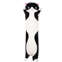 Peluche Chat Long Géant Avec Ailes – Coussin Doudou XXL 60 Cm – Déco Lit Et Chambre – Cadeau Enfant Adulte
