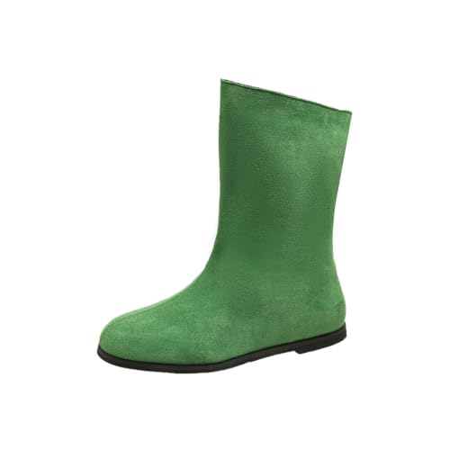 Bottes mi-longues plates romaines femmes couleur sable en simili cuir souple