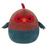 Squishmallows 8-Inch Reed Red and Blue Rooster - Little Ultrasoft Official Kelly Toy Plush