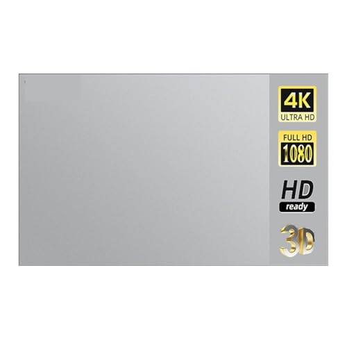 Pantalla de proyector, Pantalla de proyector Metal gris antiluz 30-133 pulgadas 16:9 pantalla reflectante portátil plegable fiesta en casa interior al aire libre Resistente a la luz, plegable y almace