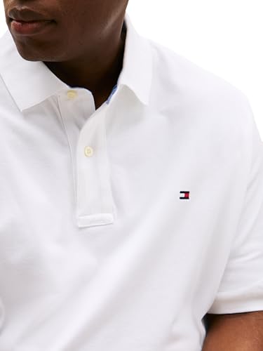 Image of Tommy Hilfiger Men's Big & Tall Short Sleeve Cotton Pique Shirt in Classic Fit