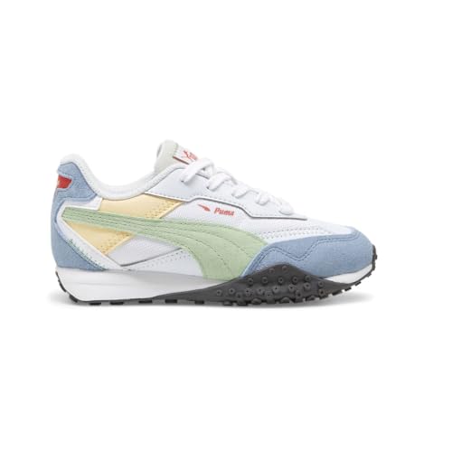 PUMA Kids Boys Blktop Rider BTS Lace Up Sneakers Shoes Casual - White