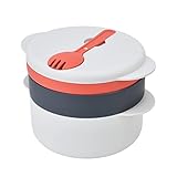 Mikrowellen-Dampfgarer Gemüsekocher Küche Mikrowellen-Gemüse-Dampfgarer 2L Mikrowellen-Dämpfbehälter Mehrschichtiger stapelbarer Dampfgarer mit Griff und Geschirr