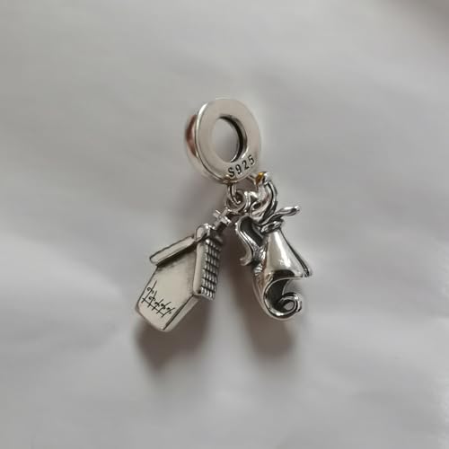 ZERO Kennel & Dog Double Dangle Charm Fit Women Bracelet Necklaces Fashion Gifts 925 Sterling Silver DIY Jewelry3