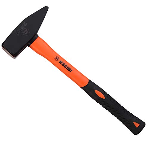 Image of KSEIBI 271480 Machinist Engineers Hammer, Forged Steel Cross Peen Sheet Metal Hammer, Blacksmith Forging Tools (Anti-Slip Handle, 4.40 lb / 2000 grams)