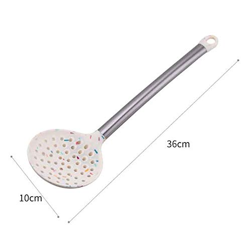 Juego de utensilios de cocina de silicona, utensilios de cocina resistentes al calor, espátula, pala, cuchara para sopa con mango, accesorios de cocina antiadherentes