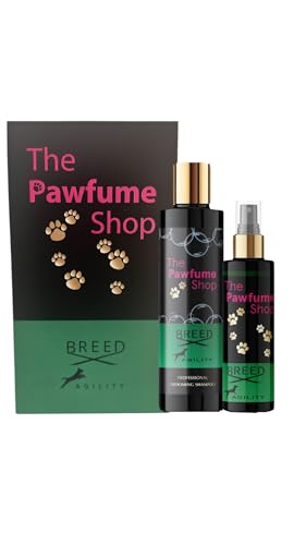 The Pawfume Shop - Breed Agility, Gift Set - Premium Dog Perfume Spray 100ml & Shampoo 250ml - Fresh, Clean and healthy - Gentle on Skin - Suitable For all Breeds & Sizes