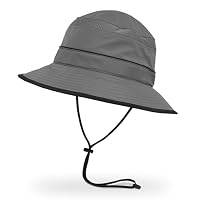 Sunday Afternoons Solar Bucket Hat, Charcoal/Black, Medium
