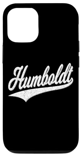 HUMBOLDT County CA VARSITY SCRIPT CLASSIC SPORTS �W���[�W �X�}�z�P�[�X iPhone 12/12 Pro �p